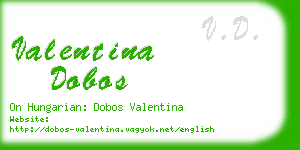 valentina dobos business card